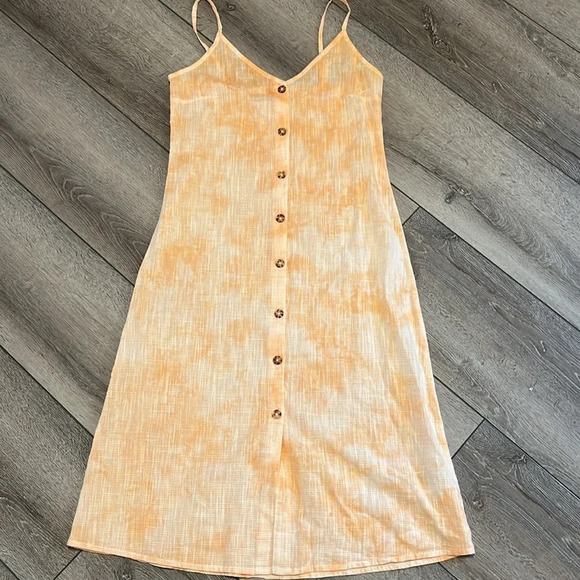 Roxy Wild ties slip dress orange small - Picture 2 of 6